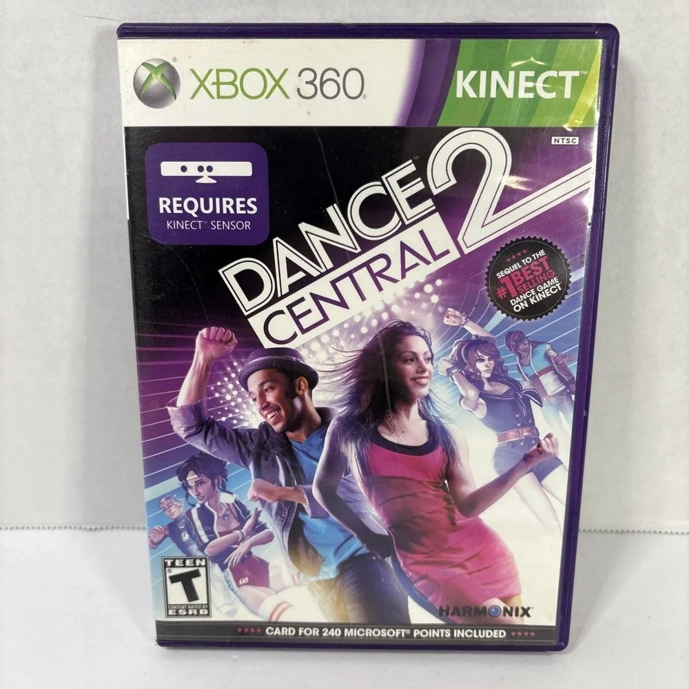 Dance Central 2 Xbox 360 Kinect Game Harmonix NTSC Complete with Manual